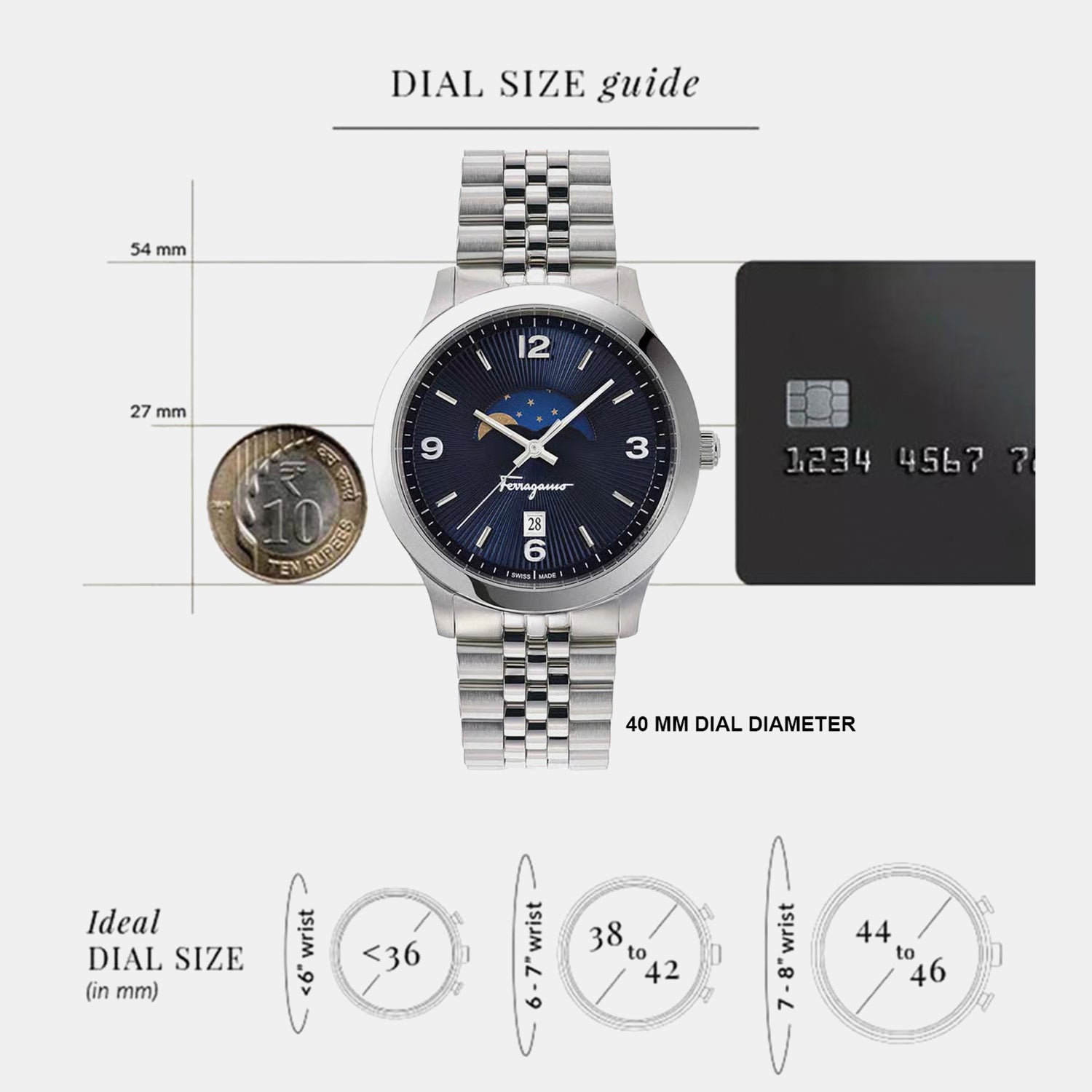 Men Quartz Blue Dial Analog Stainless Steel Watch SFMO00122