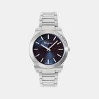 Mp-Gancini Gent Men Quartz Blue Dial Analog Stainless Steel Watch SFMP00322
