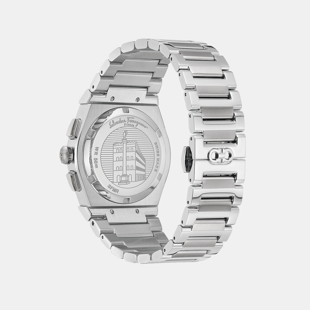 Ferragamo Men Round Blue watch