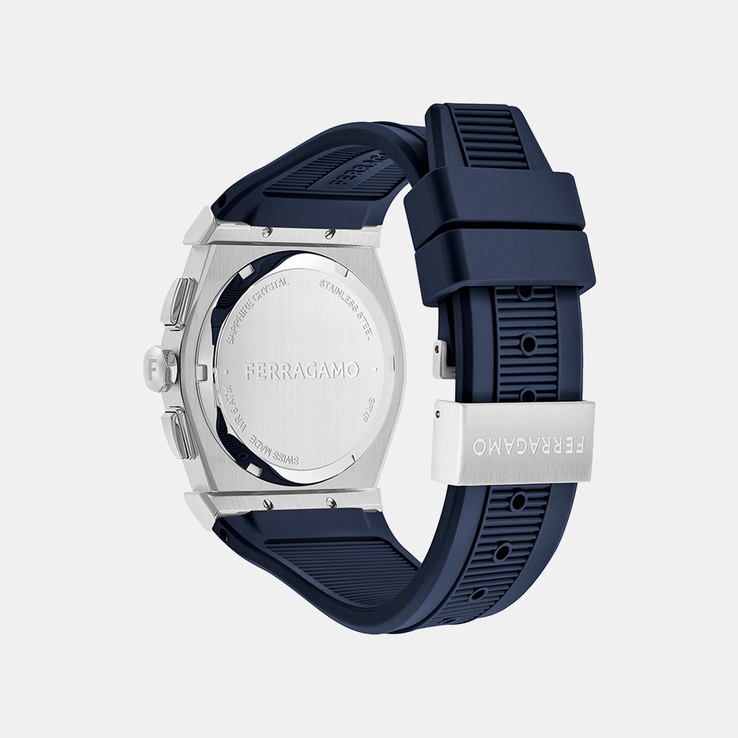 Ferragamo Men Round Blue watch