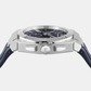 Men Quartz Blue Dial Chronograph Silicone Watch SFMR00724