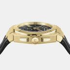 Mr-Vega Chrono Men Quartz Black Dial Chronograph Rubber Watch SFMR00824