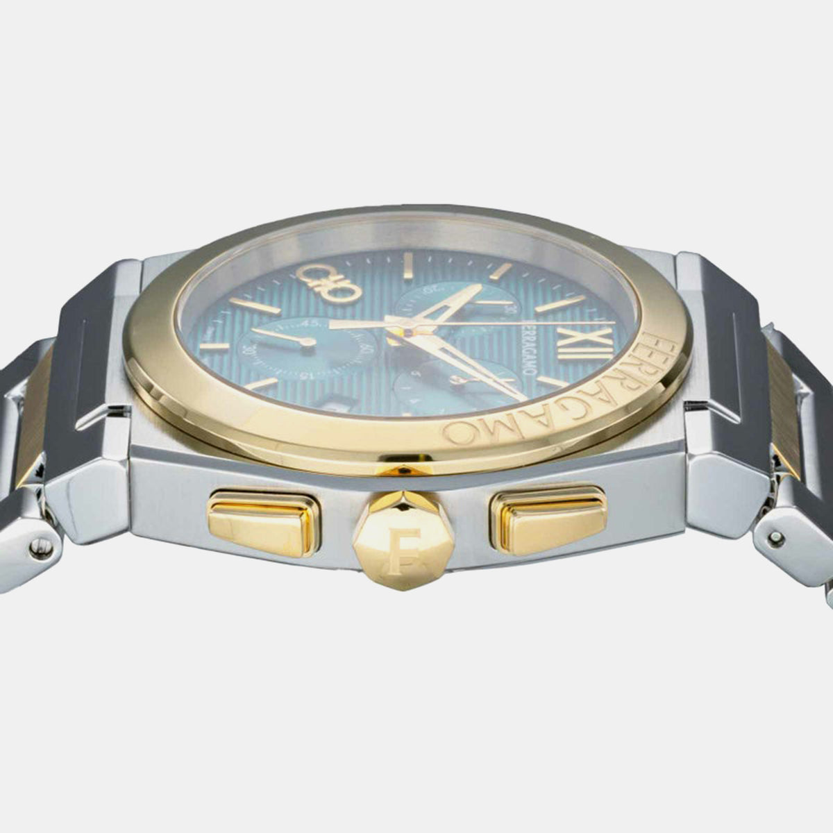 Men Quartz Brown Dial Chronograph Stainless Steel Watch SFMR01224
