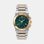 Men Quartz Brown Dial Chronograph Stainless Steel Watch SFMR01224