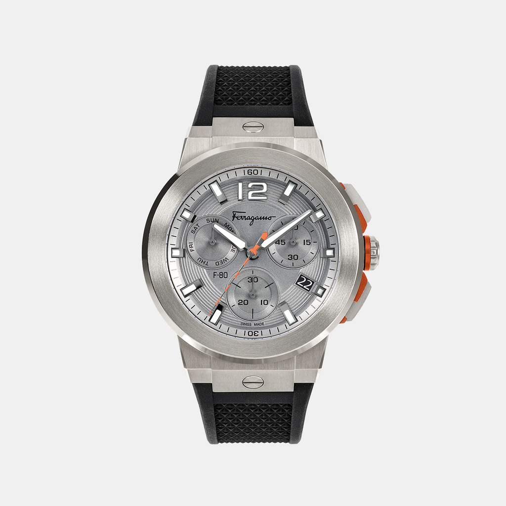 Ferragamo Round Grey Chronograph watch