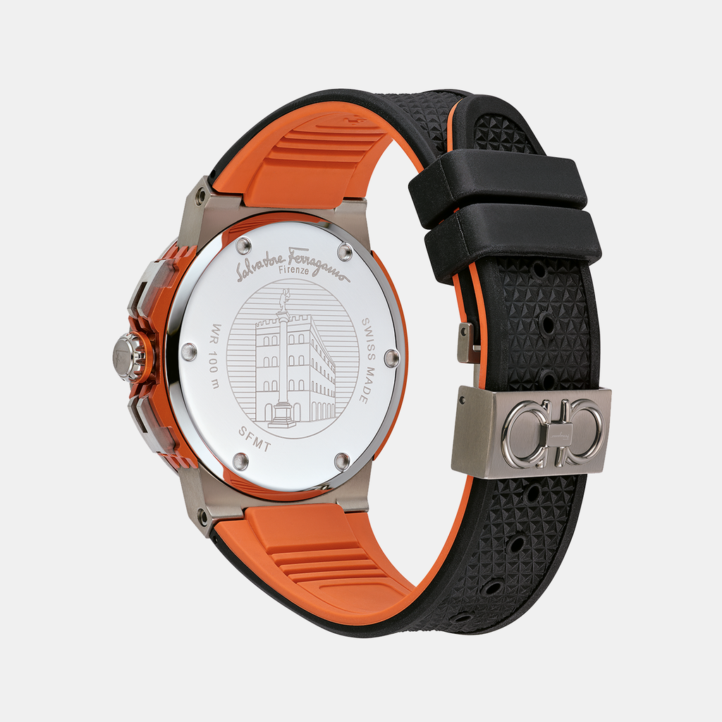 Ferragamo Men Round Grey watch