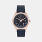 Men Quartz Blue Dial Analog Calf Watch SFMU00222