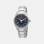 Men Quartz Blue Dial Analog Stainless Steel Watch SFMU00322