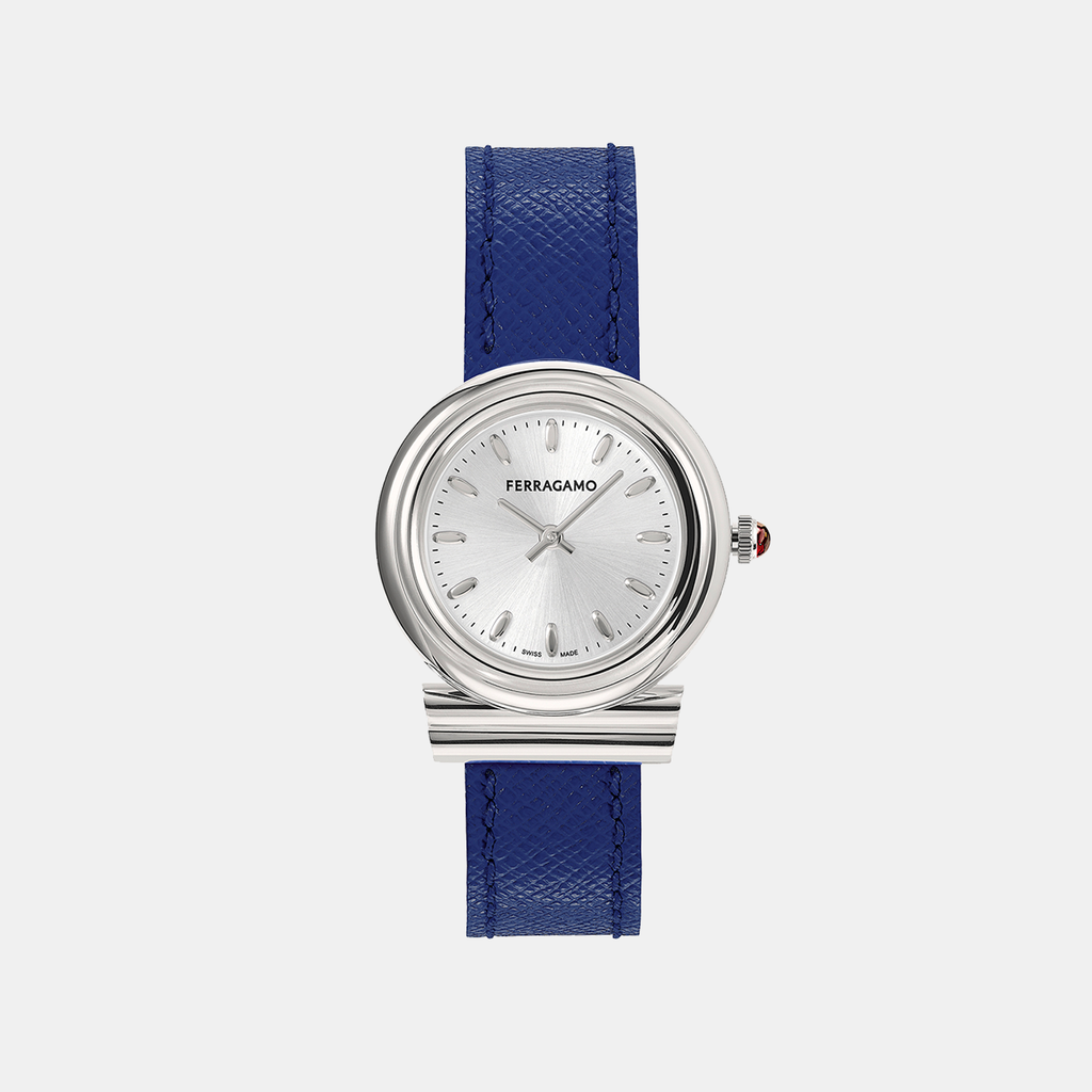 Ferragamo Round Silver Analog watch