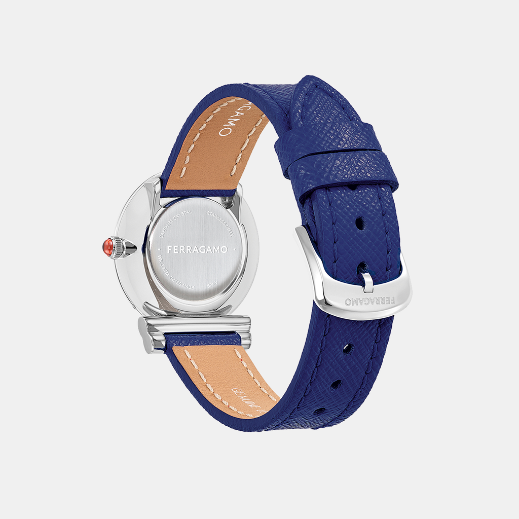 Ferragamo Women Round Silver watch