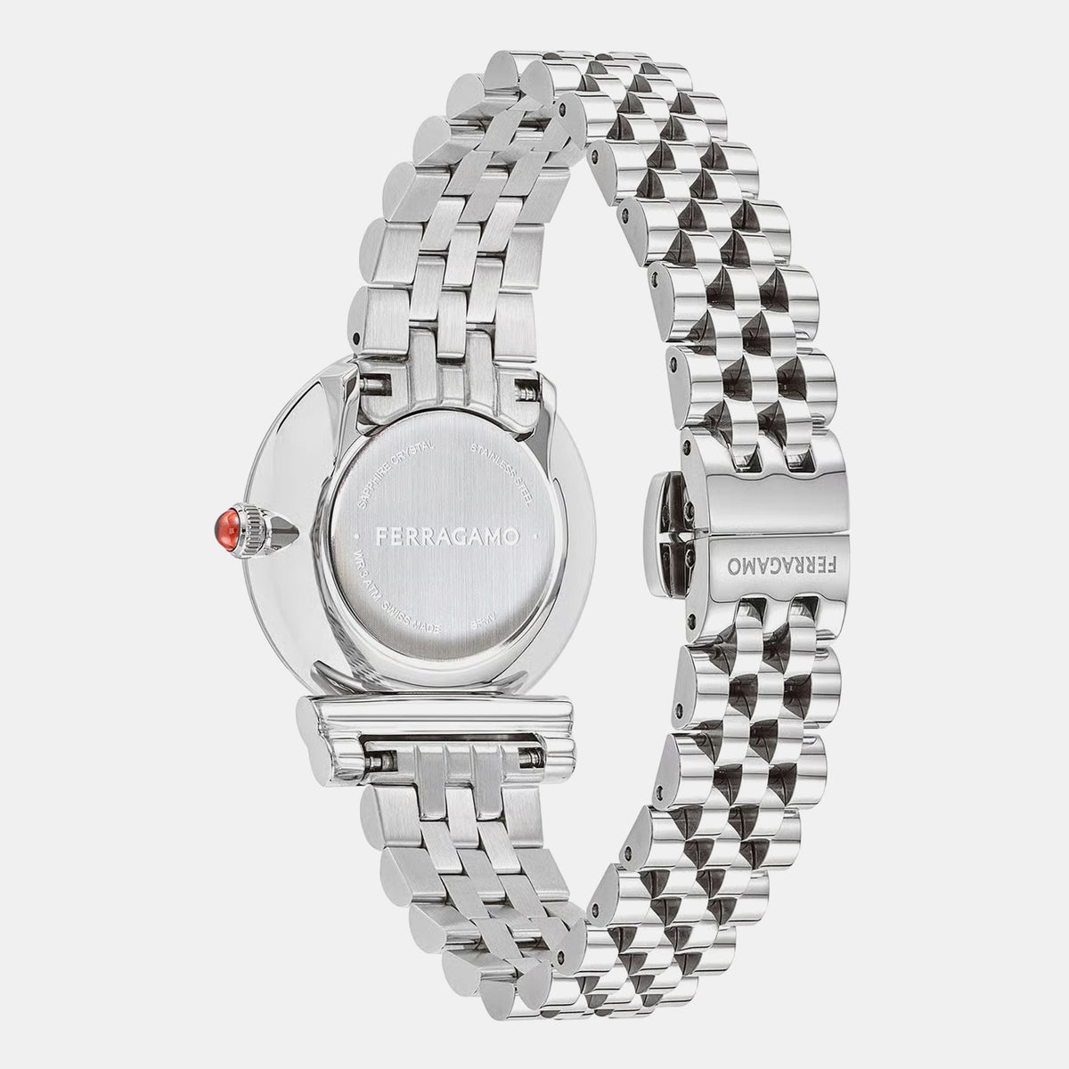 Gancini Women Quartz Grey Dial Analog Stainless Steel Watch SFMV01223
