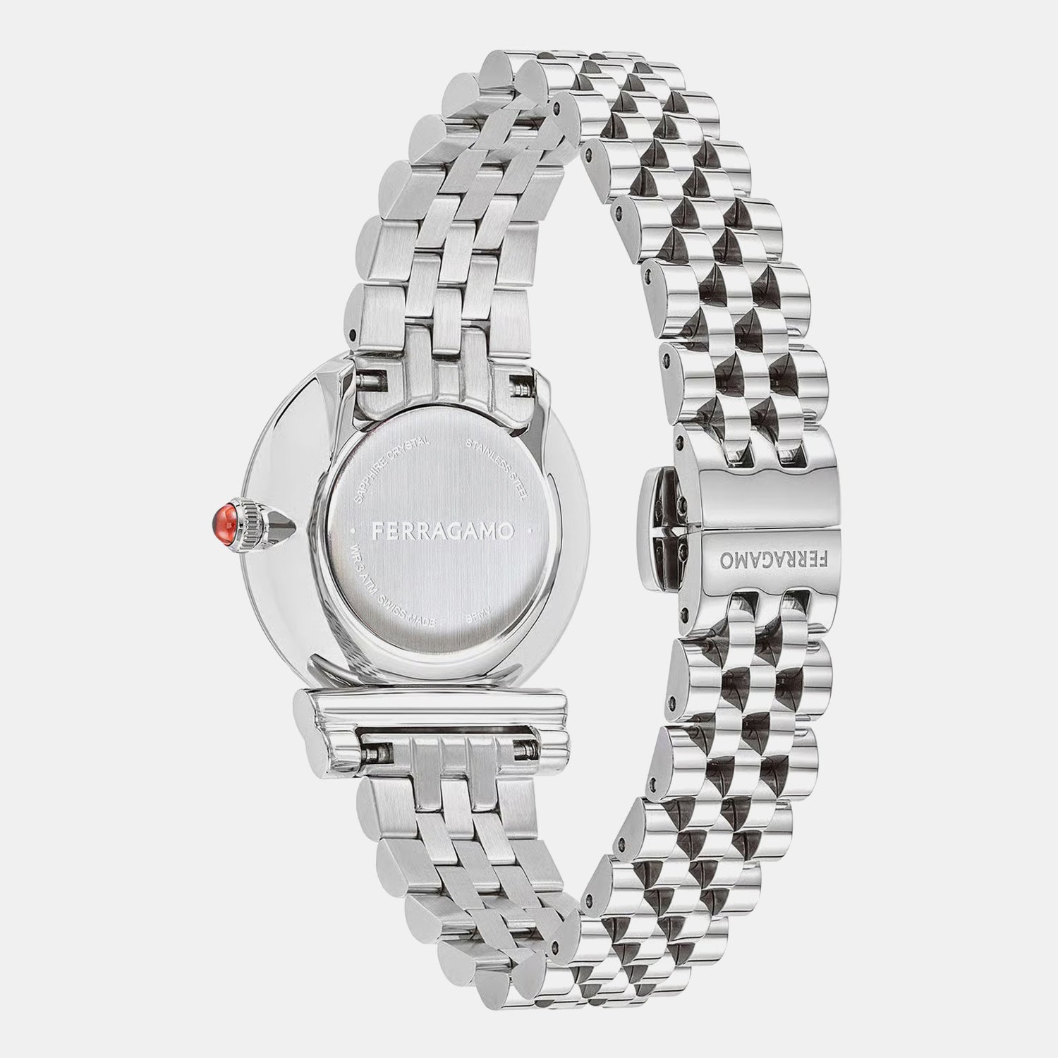 Mv-Gancini 28Mm Women Quartz Light Grey Dial Analog Stainless Steel Watch SFMV01223