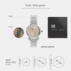 Mv-Gancini 28Mm Women Quartz Light Grey Dial Analog Stainless Steel Watch SFMV01223