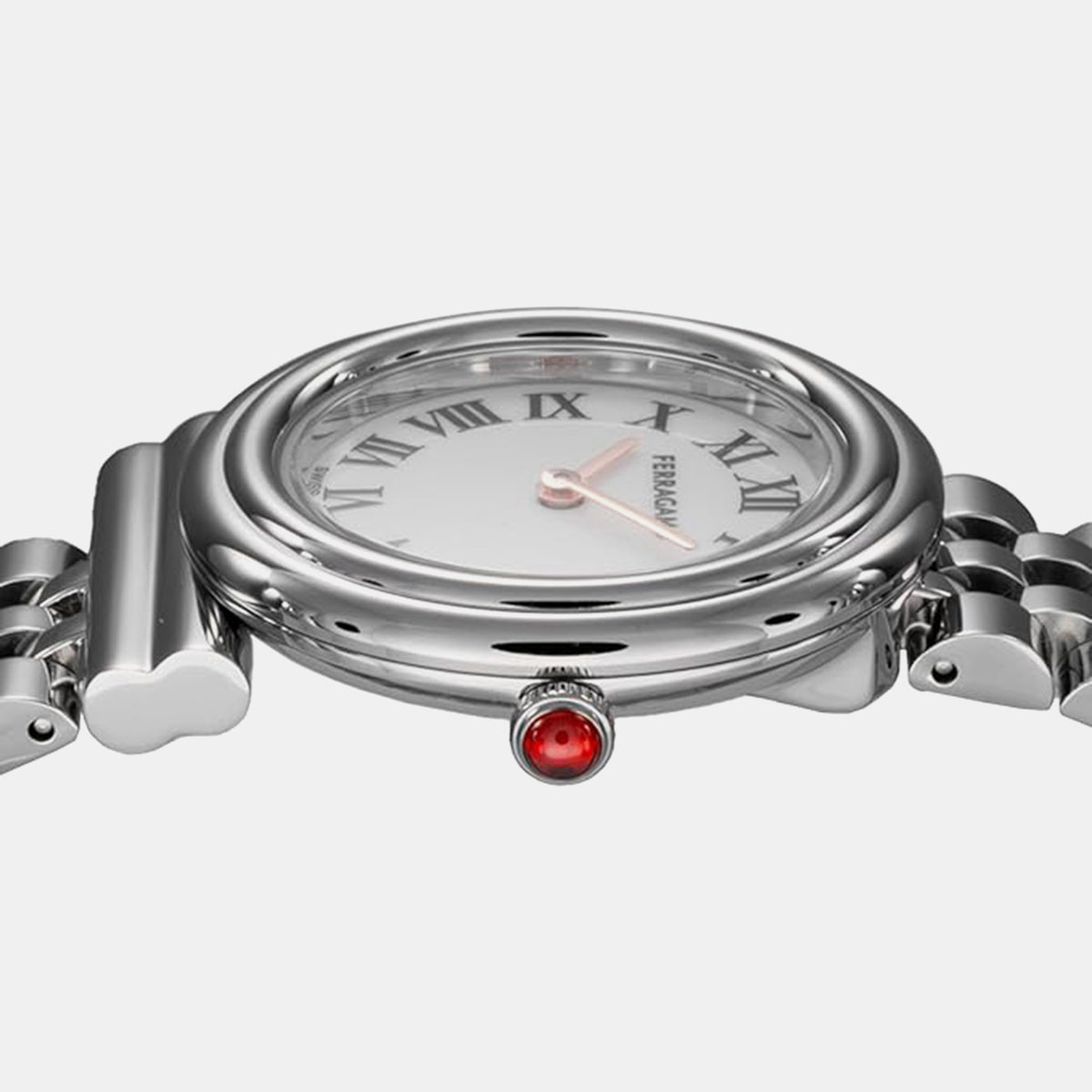 Gancini Women Quartz White Dial Analog Stainless Steel Watch SFMV01524