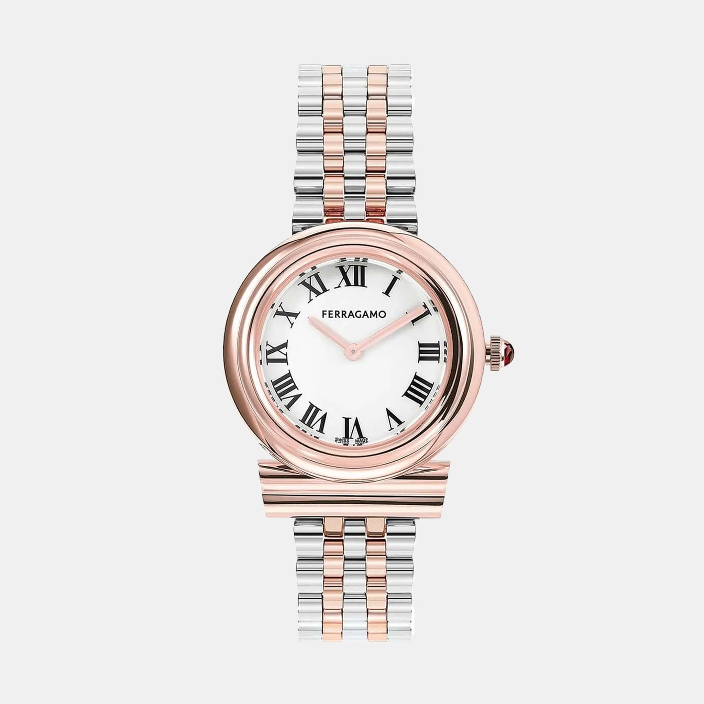 Mv-Gancini 28Mm Women Quartz White Dial Analog Stainless Steel Watch SFMV01624