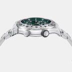 Men Quartz Green Dial Analog Stainless Steel Watch SFMZ00422