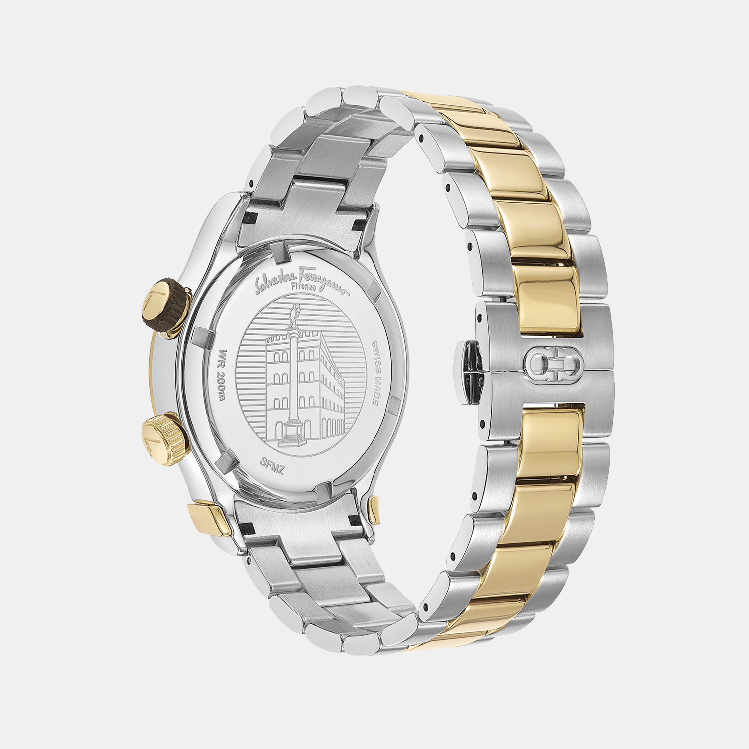 Ferragamo Men Round Blue watch