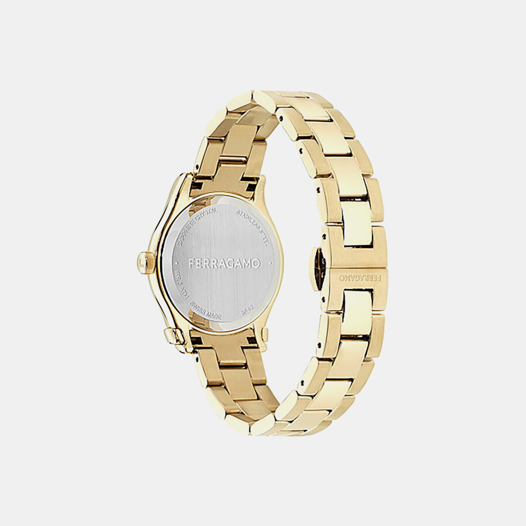 Women Quartz Silver Dial Analog Stainless Steel Watch SFNS00326