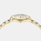Women Quartz Silver Dial Analog Stainless Steel Watch SFNS00326