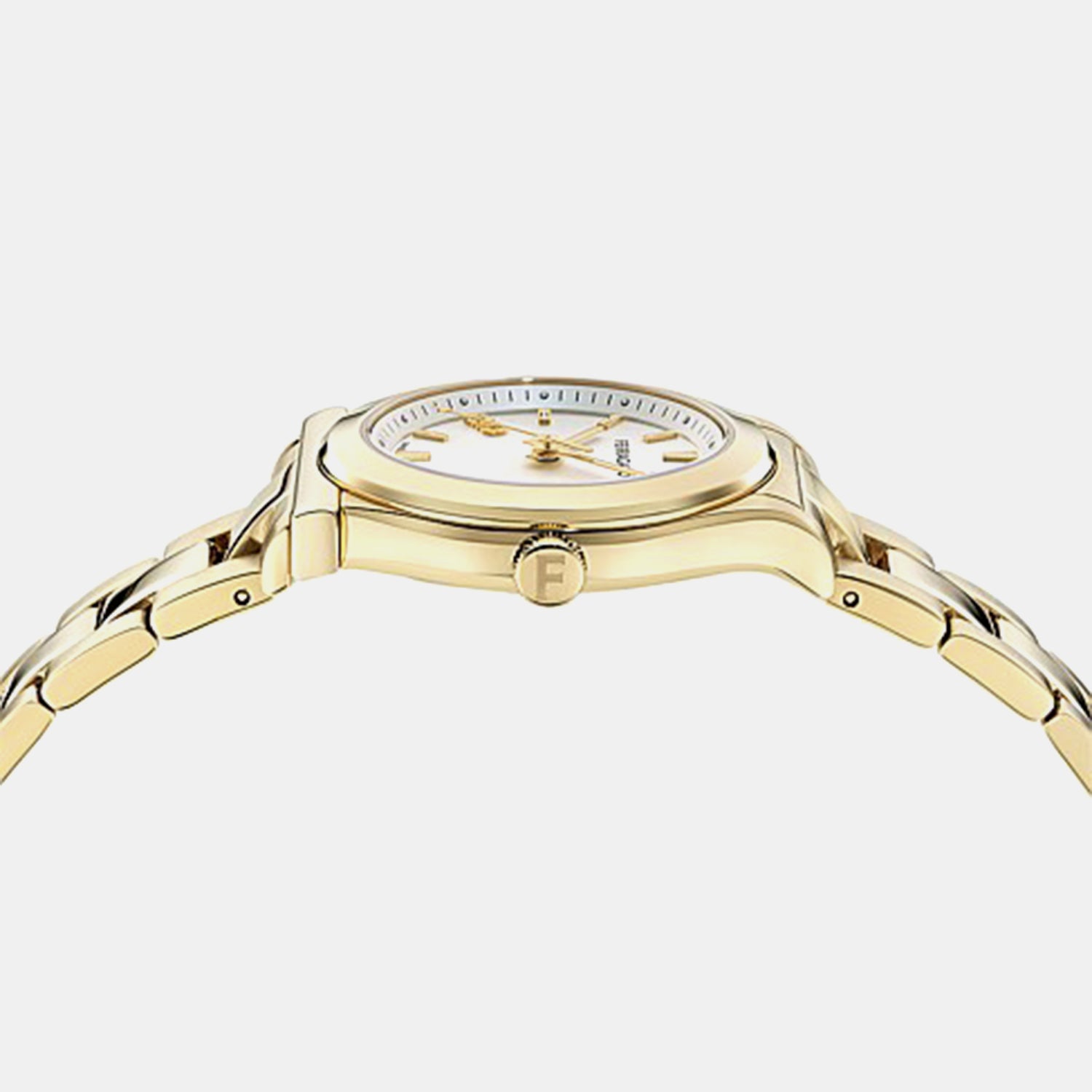 Women Quartz Silver Dial Analog Stainless Steel Watch SFNS00326