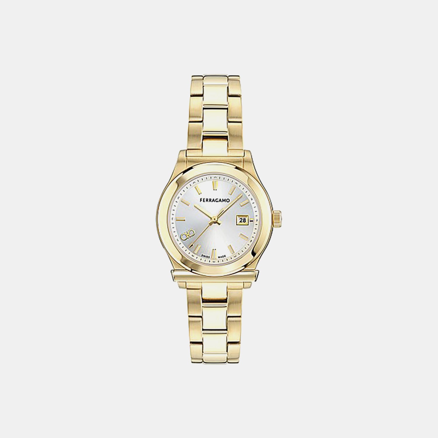 Women Quartz Silver Dial Analog Stainless Steel Watch SFNS00326