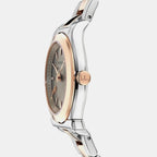Women Quartz Grey Dial Analog Stainless Steel Watch SFNS00426