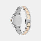 Women Quartz Grey Dial Analog Stainless Steel Watch SFNS00426