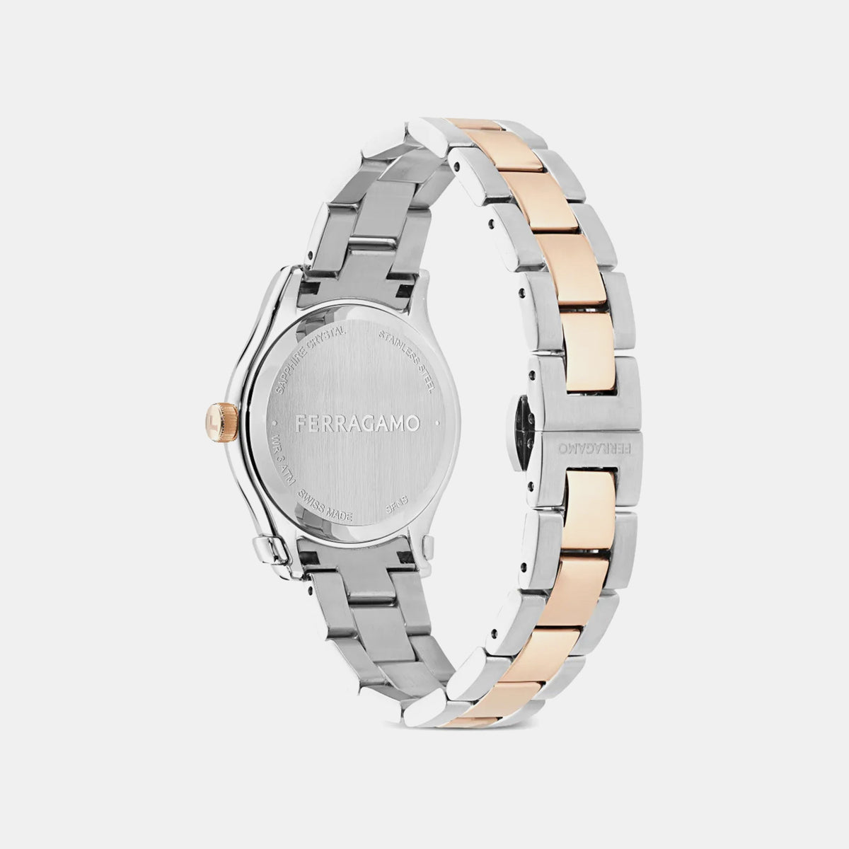 Women Quartz Grey Dial Analog Stainless Steel Watch SFNS00426