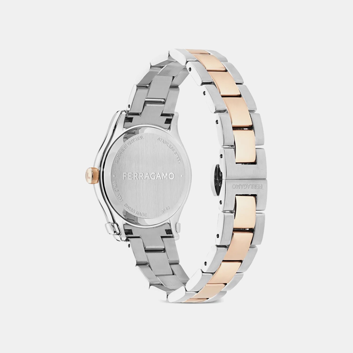 Women Quartz Grey Dial Analog Stainless Steel Watch SFNS00426