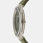 Men Quartz Green Dial Analog Silicone Watch SFNT00125