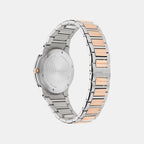 Nt-Ferragamo Sapphire Log Men Quartz Brown Dial Analog Stainless Steel Watch SFNT00625