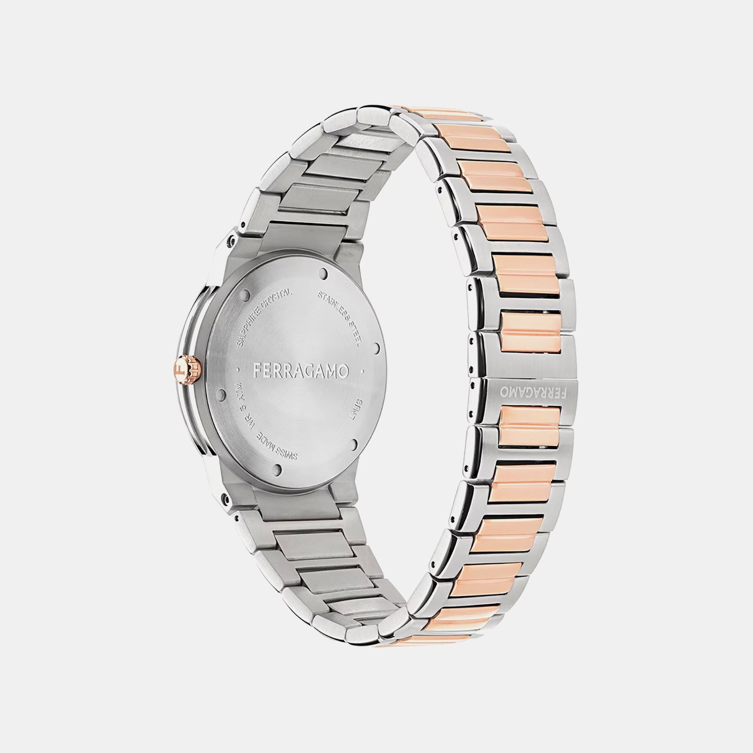 Men Quartz Brown Dial Analog Stainless Steel Watch SFNT00625