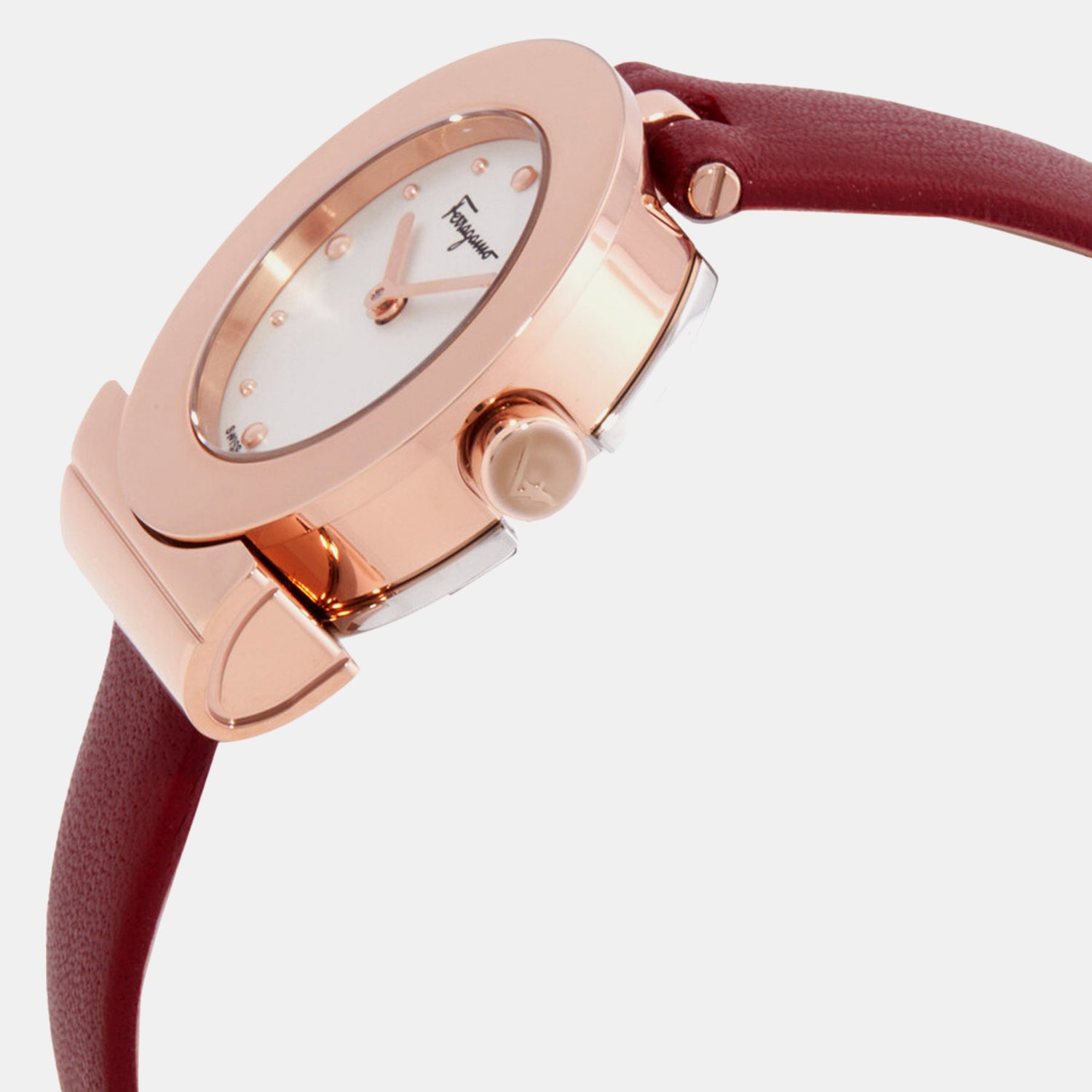 Women Quartz Silver Dial Analog Leather Watch SFPD01924