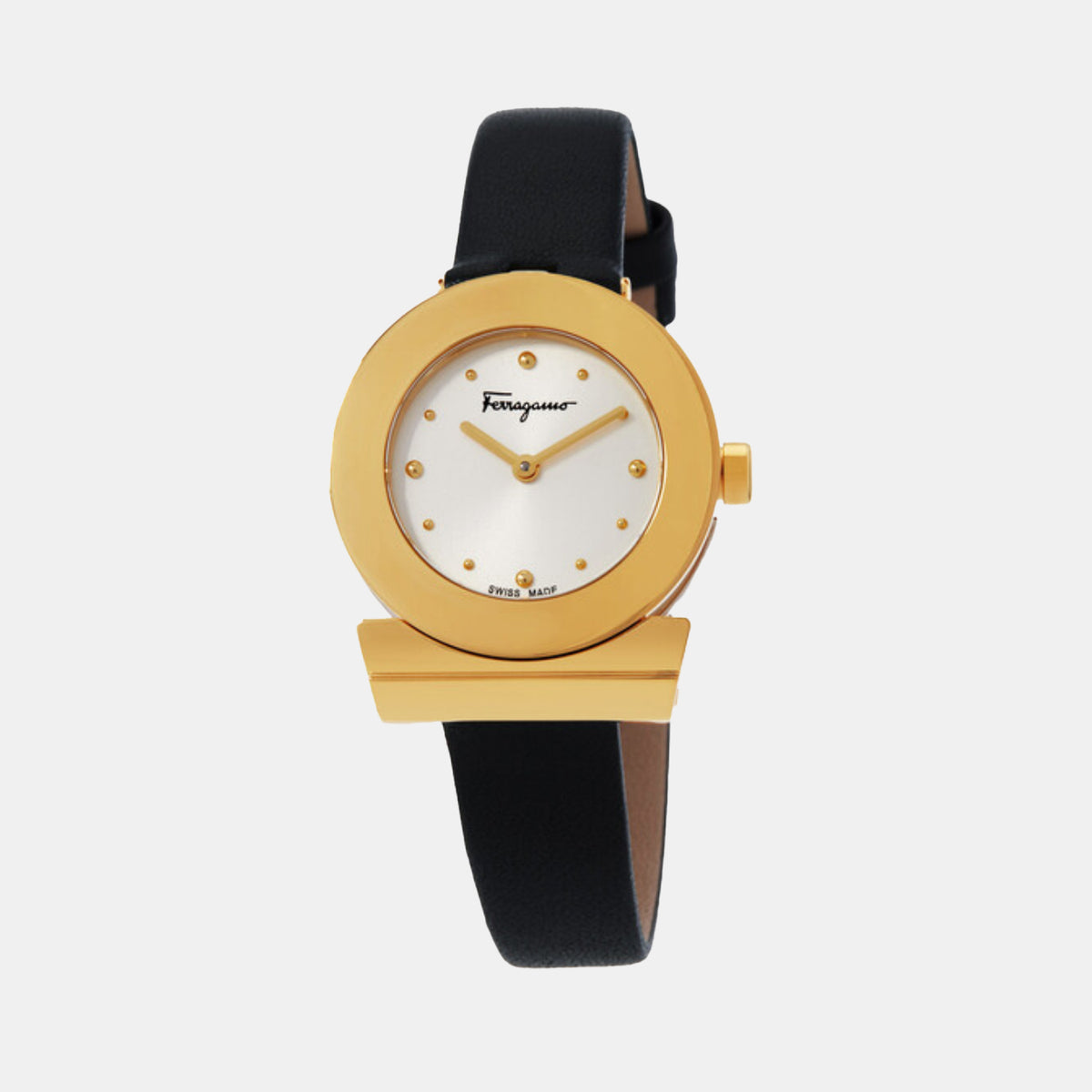 Gancini Women Quartz Silver Dial Analog Leather Watch SFPD02124