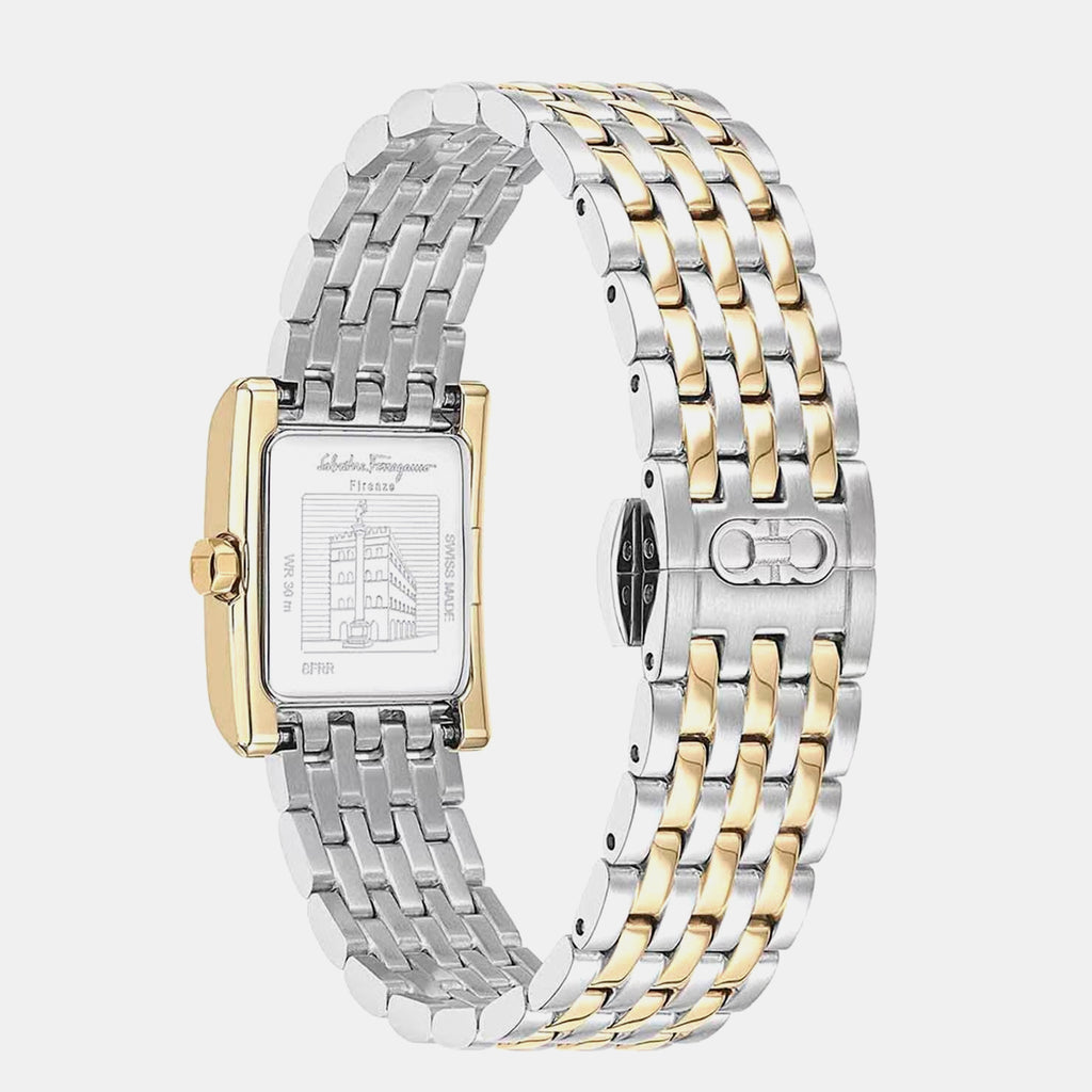 Women Quartz White Dial Analog Stainless Steel Watch SFRR00422