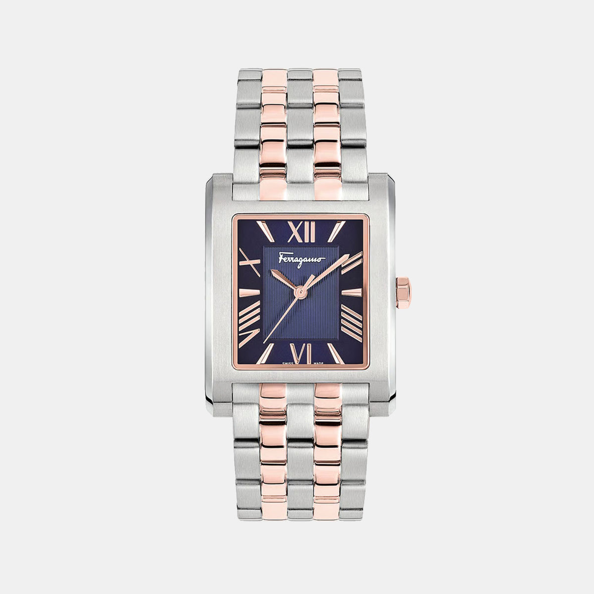 Lace Men Quartz Blue Dial Analog Stainless Steel Watch SFRS00322