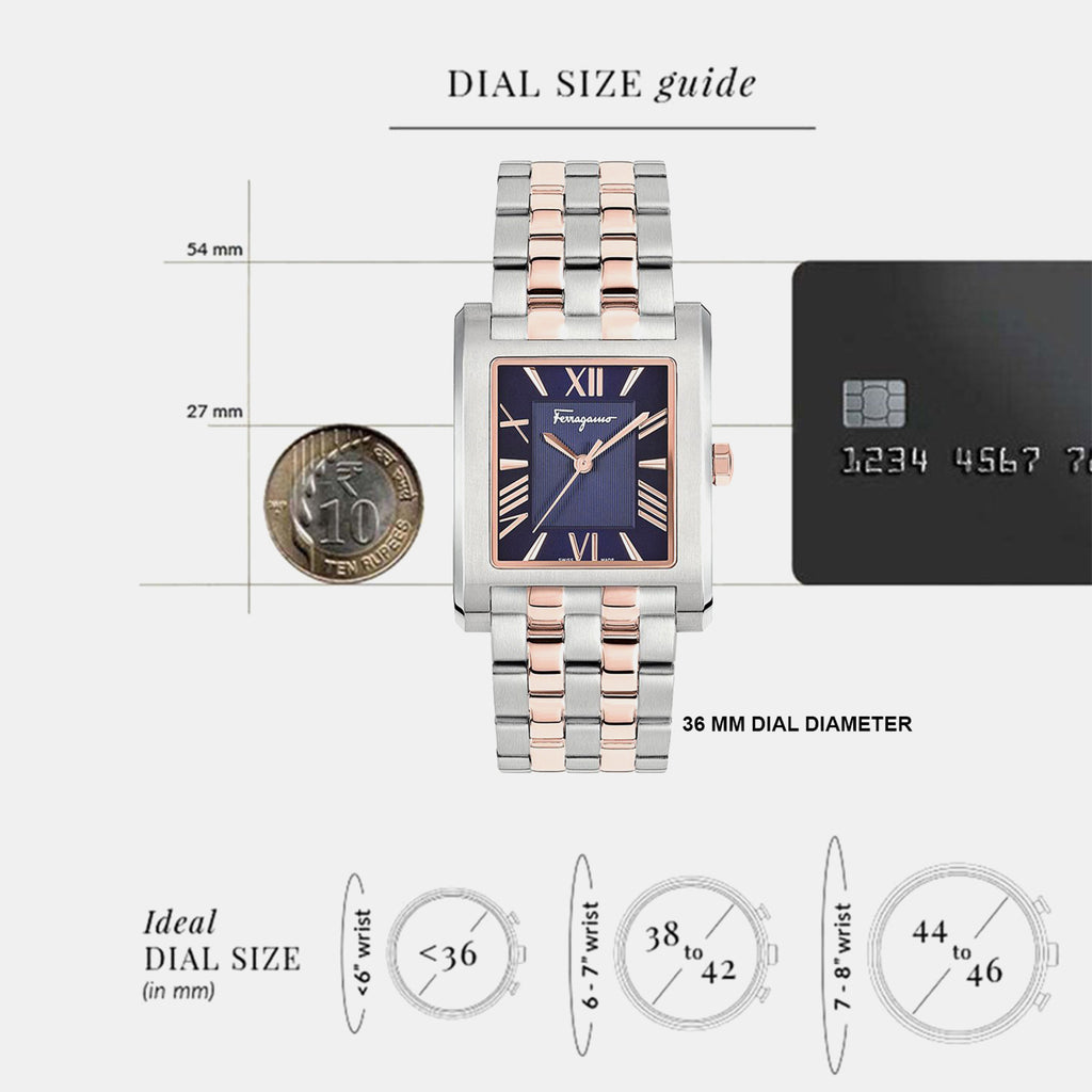 Men Quartz Blue Dial Analog Stainless Steel Watch SFRS00322