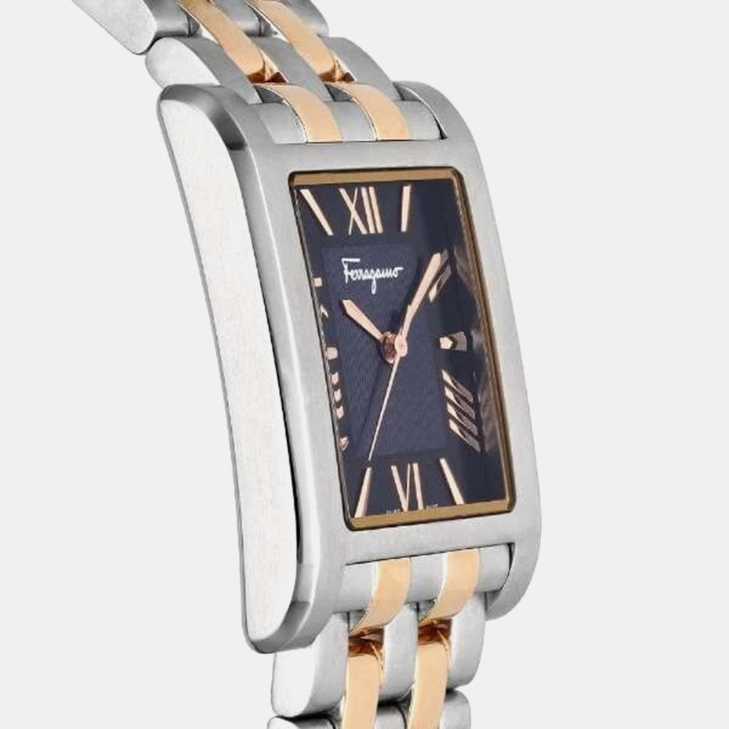 Men Quartz Blue Dial Analog Stainless Steel Watch SFRS00322