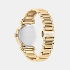 Ferragamo Women Round White-Silver watch