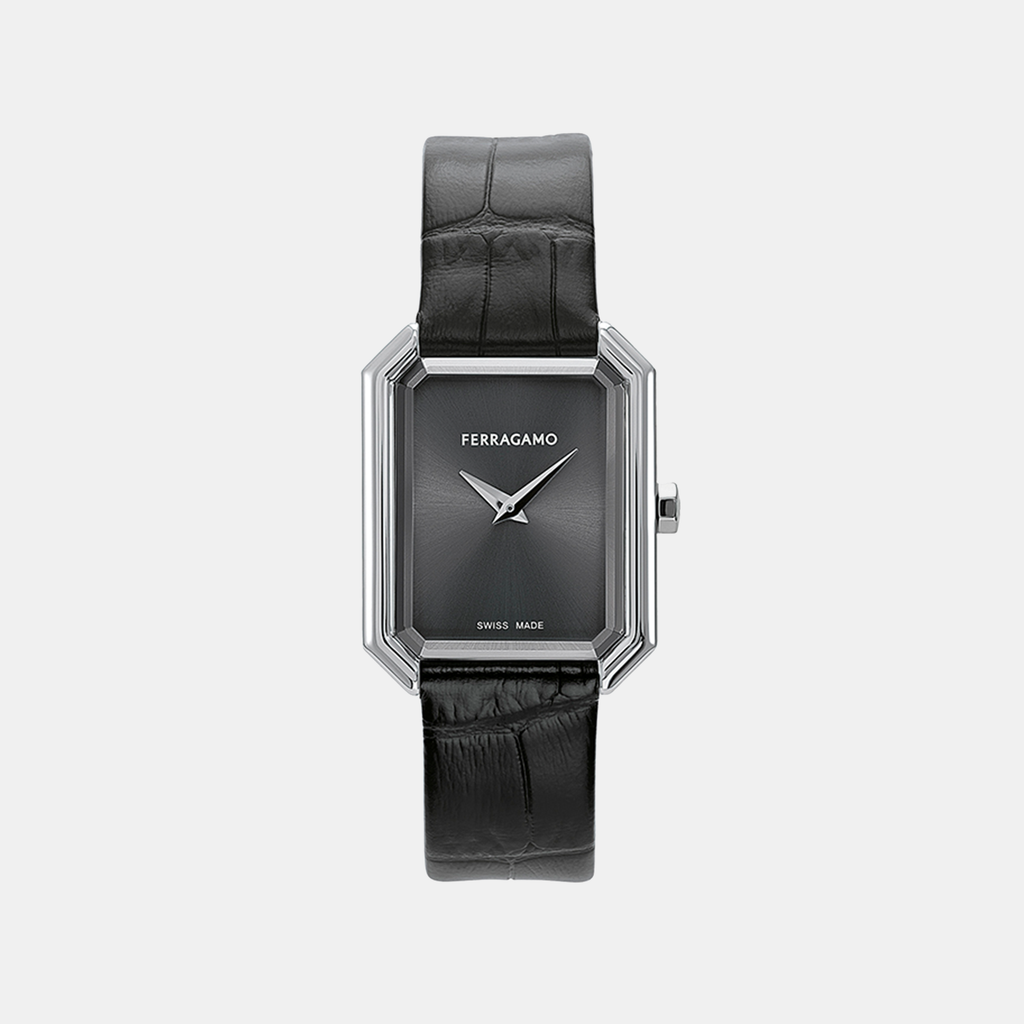 Ferragamo Geometric Black Analog watch