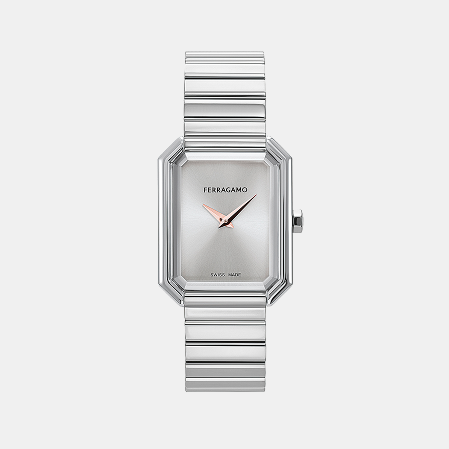 Ferragamo Geometric Silver Analog watch