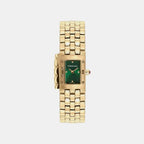 Women Quartz Green Dial Analog Stainless Steel Watch SFS900324