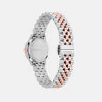 Ferragamo Women Round White-Silver watch