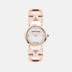 Ferragamo Round White-Silver Analog watch
