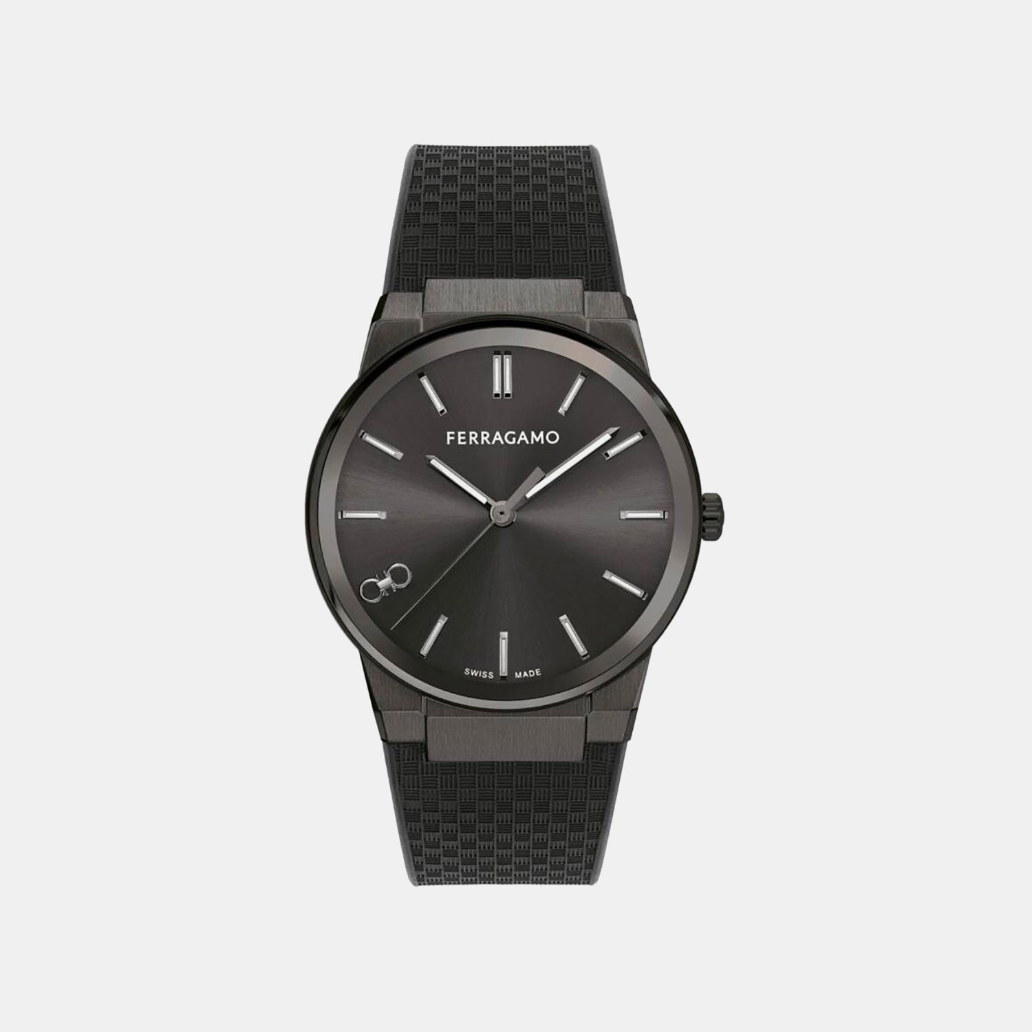 Men Quartz Black Dial Analog Recycled PU Watch SFST00224