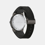 St-Infinity Sapphire-Fw Men Quartz Black Dial Analog Rubber Watch SFST00224