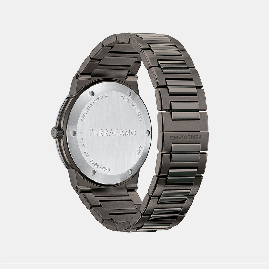 Ferragamo Men Round Gray watch