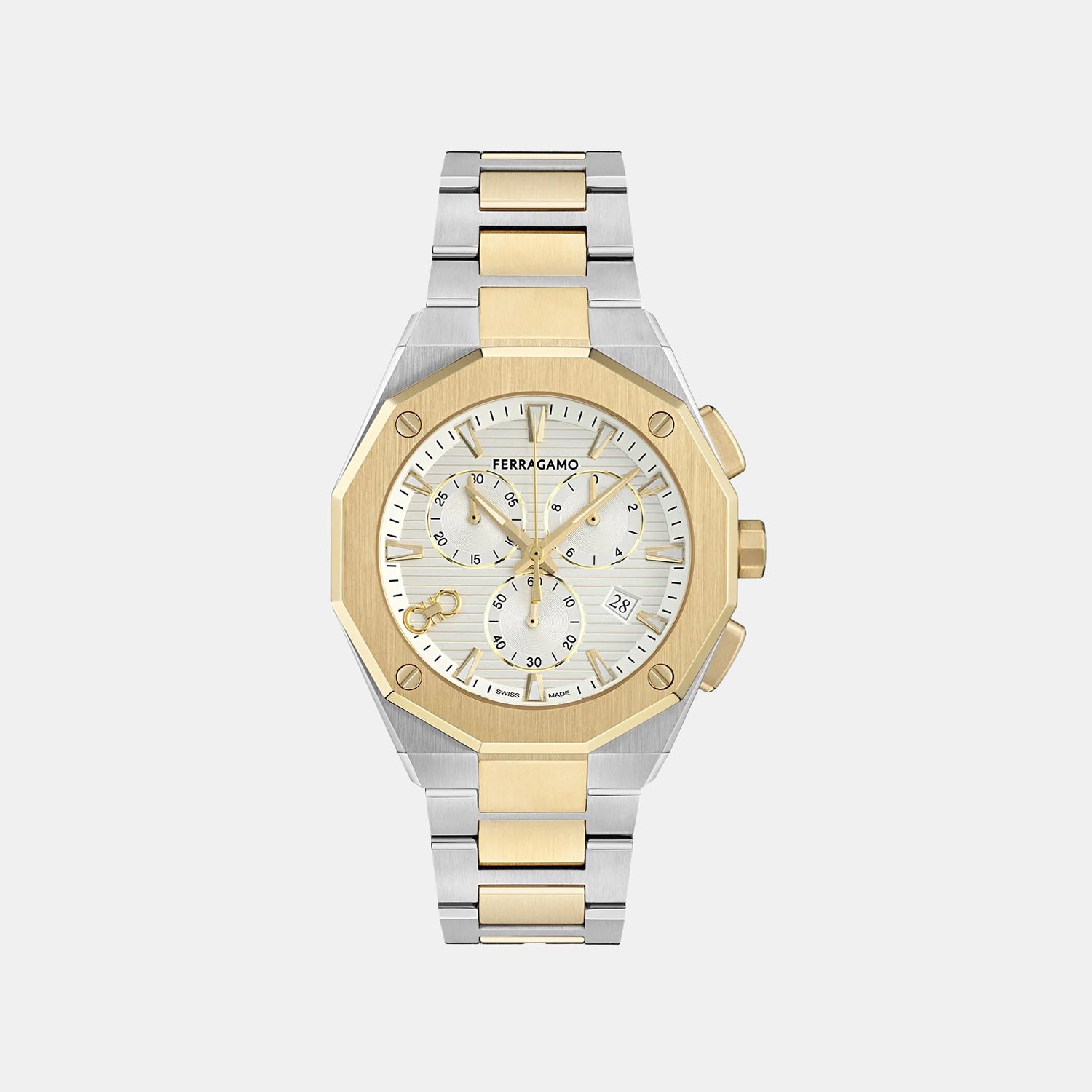 Versilia Men Quartz Champagne Dial Chronograph Stainless Steel Watch SFT600225