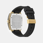 F-80 Men Quartz Black Dial Analog Leather Watch SFT800325