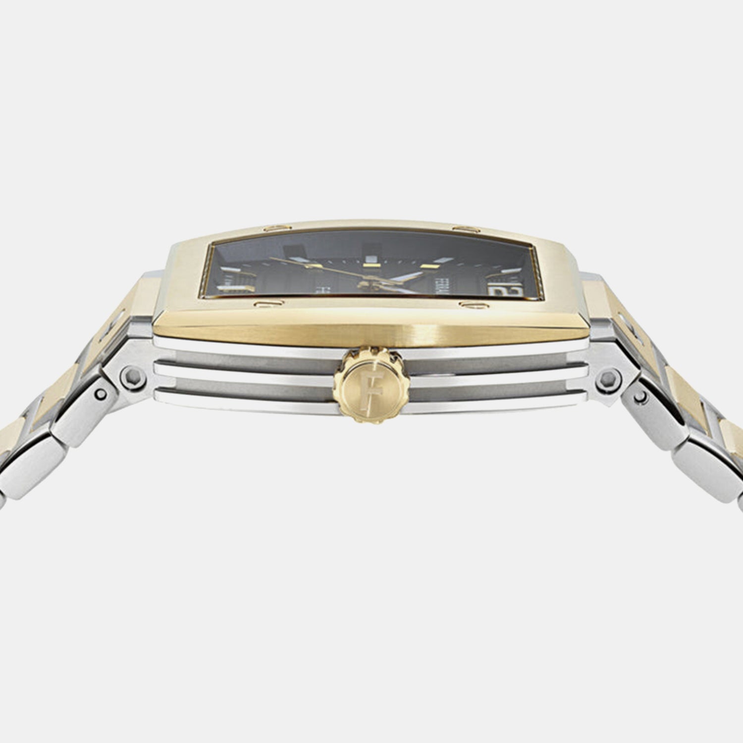 Men Quartz Black Dial Analog Stainless Steel Watch SFT800625